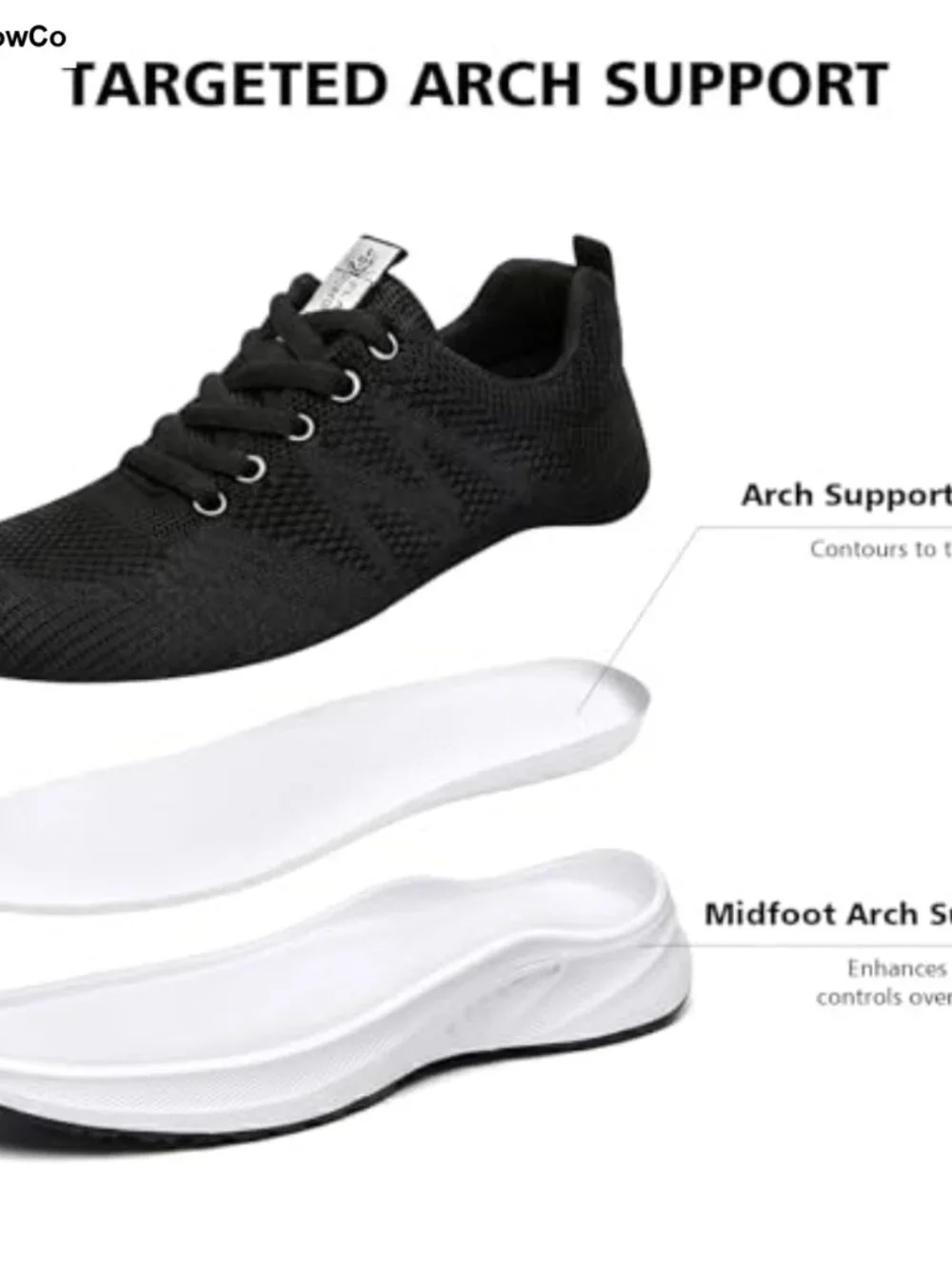 Women's Walking Sneakers - Mesh Breathable Athletic Shoes for Running & Gym